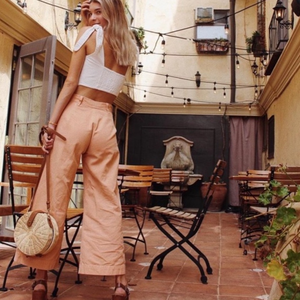 Stoned Immaculate High Waist Wide Leg Trouser Pants 29